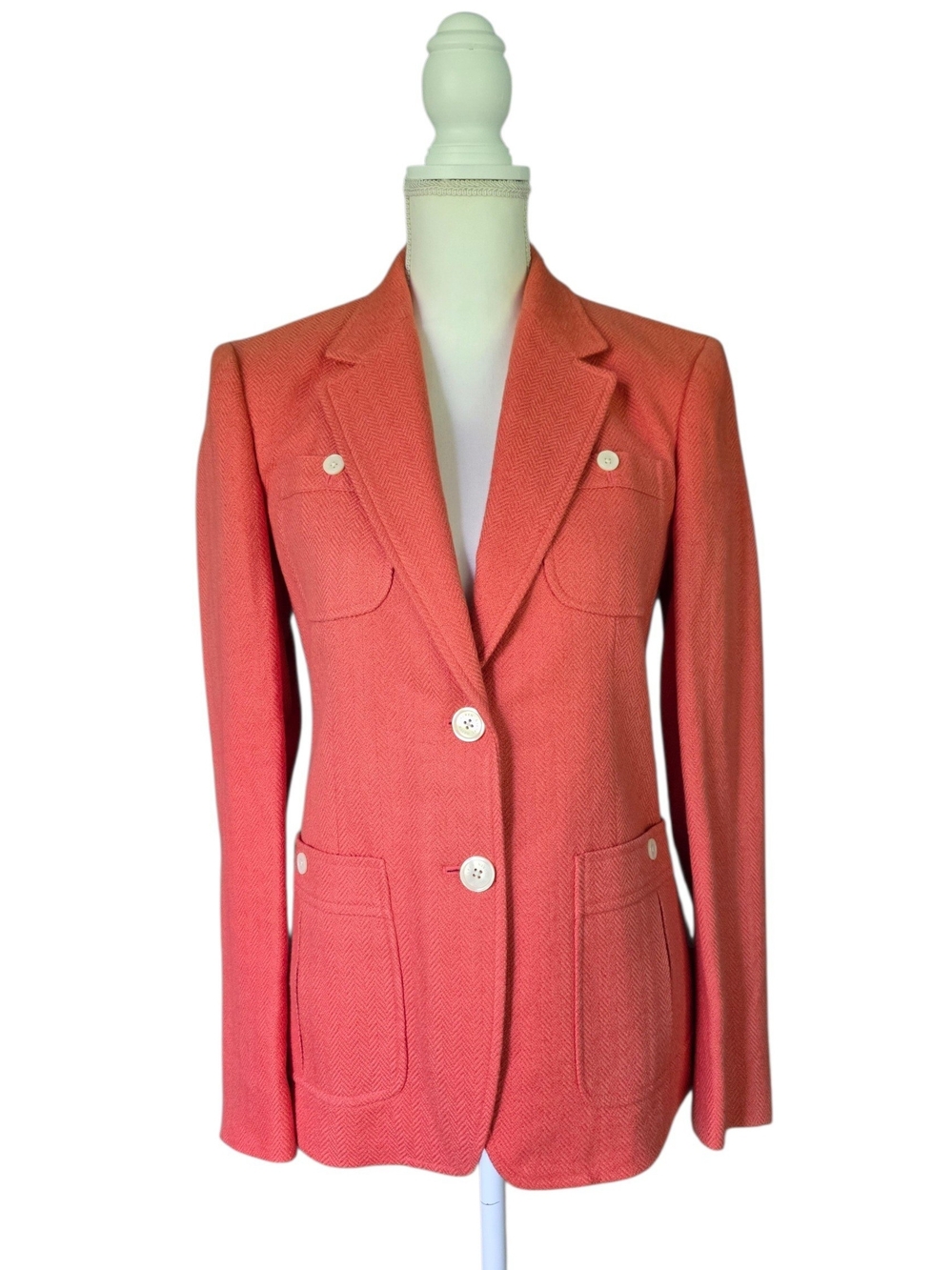 LAUREN Ralph Lauren Linen-Blend Herringbone Blazer